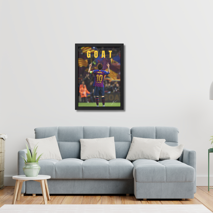Messi GOAT Framed Poster