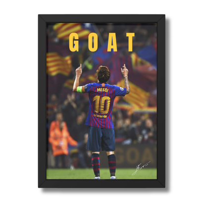 Messi GOAT Framed Poster