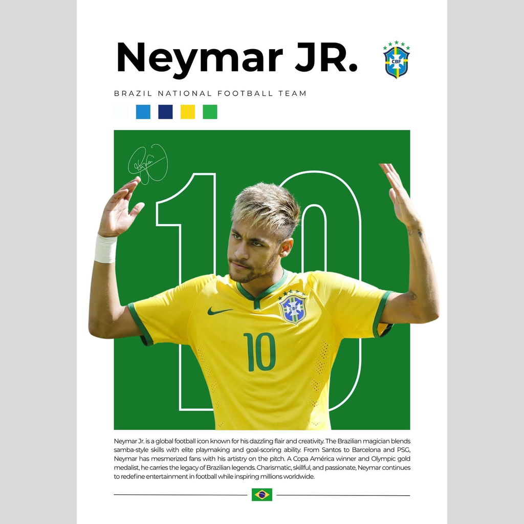 Football Legends Poster Combo (Set of 5)